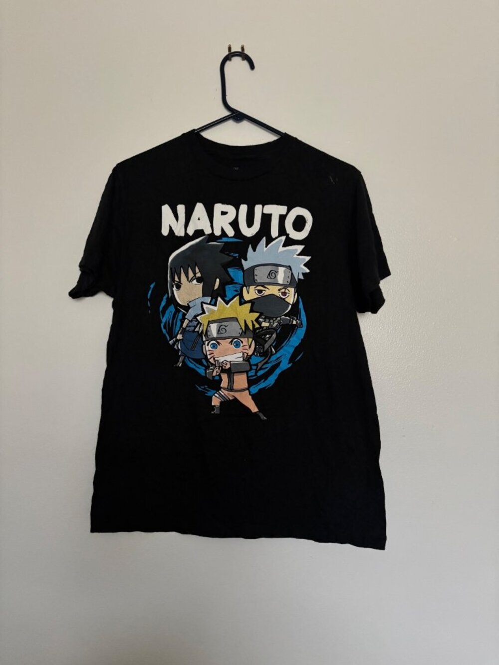 Vintage 2007 Naruto Shippuden T-Shirt M Ripple Junction Sasuke Kakashi Anime
